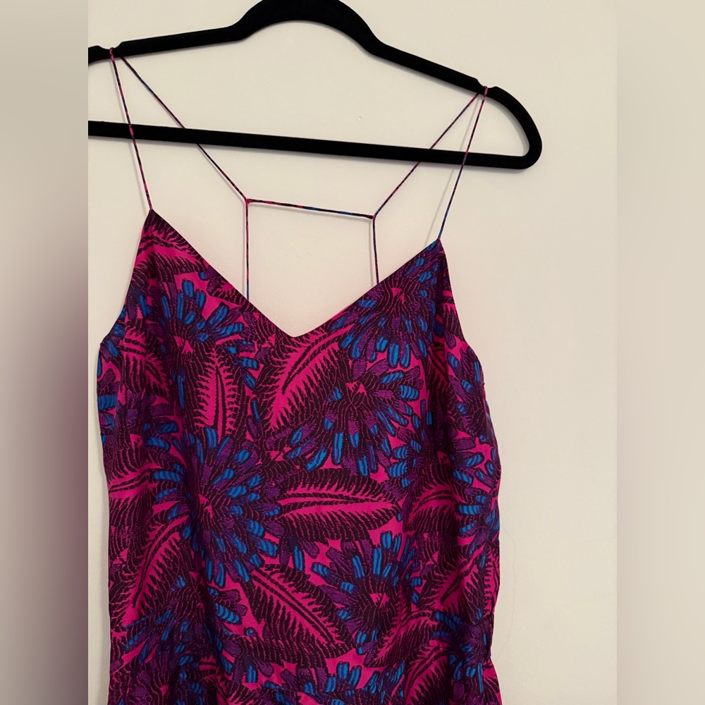 J. Crew Pink and Blue Floral Jumpsuit